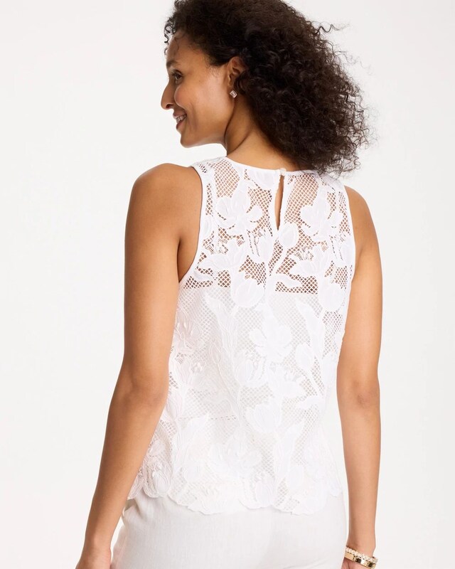 Petal Lace Applique Tank - image 3